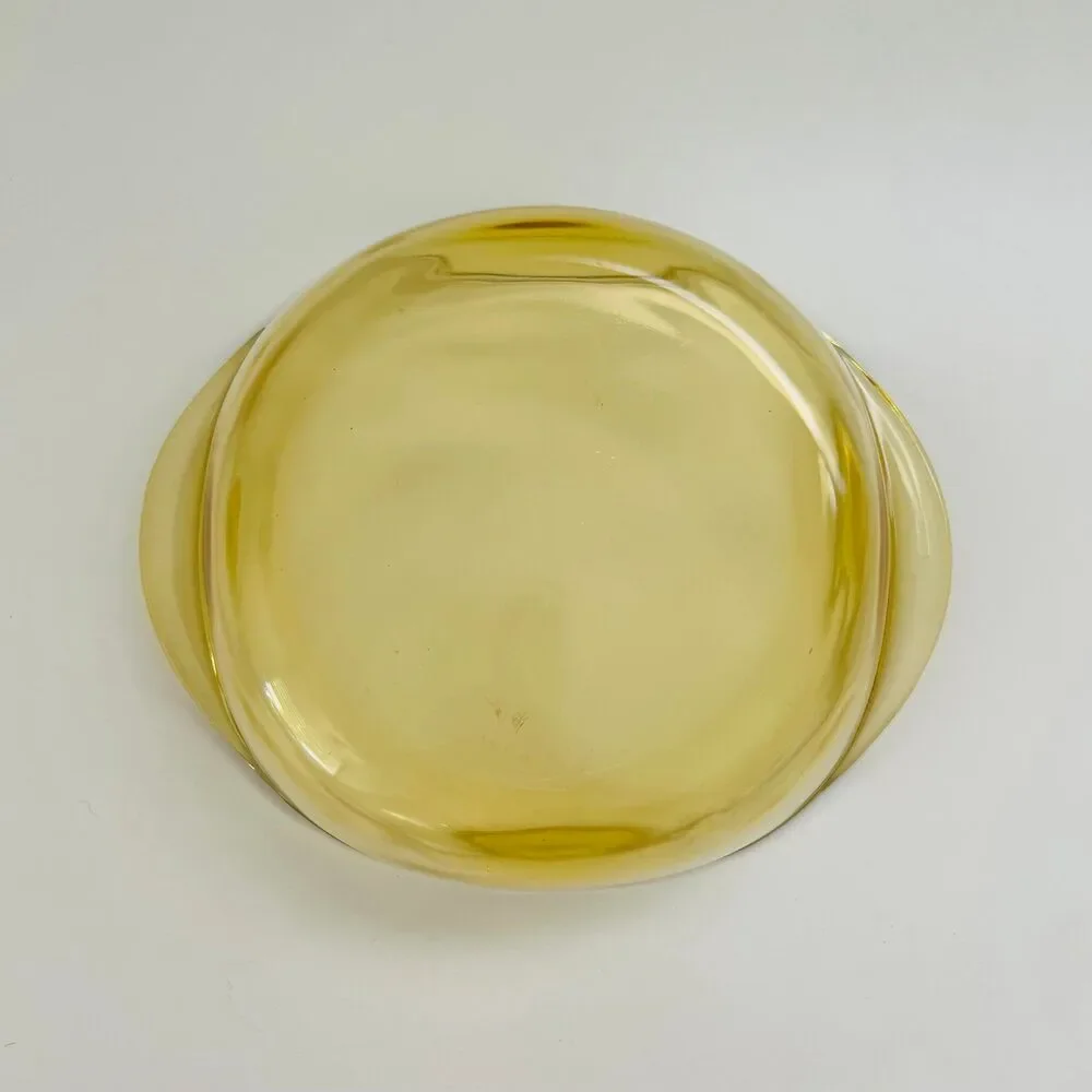 DYNAWARE PYR-O-REY Amber Yellow Glass Square Casserole Baking Dish, 1.75 Qt.